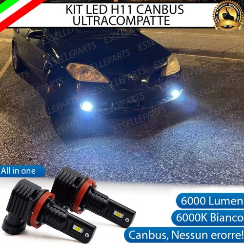 Kit Full LED H11 6000 LUMEN Canbus 6000K Bianco Fendinebbia per NISSAN PRIMERA MK3