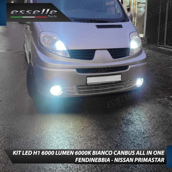 Kit Full LED coppia H1 6000 LUMEN Fendinebbia per NISSAN PRIMASTAR