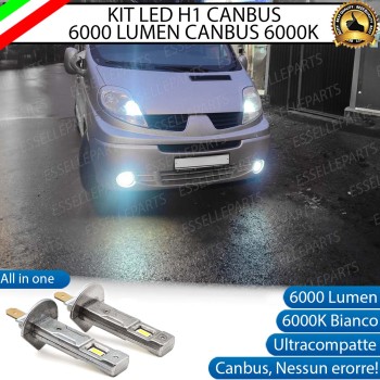 Kit Full LED coppia H1 6000 LUMEN Fendinebbia per NISSAN PRIMASTAR
