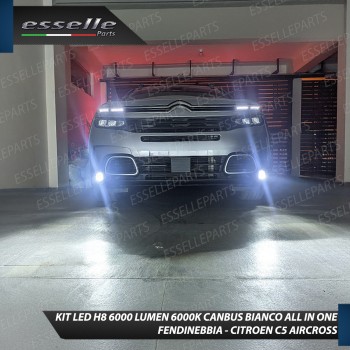 Kit Full LED H8 6000 LUMEN Canbus 6000K Fendinebbia per Citroen C5 aircross