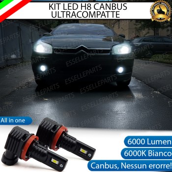 Kit Full LED H8 6000 LUMEN Canbus 6000K Fendinebbia per Citroen C5 mk1 Restyling Kit Full LED H8 6000 LUMEN Canbus 6000K Fendinebbia per Citroen C5 mk1 Restyling