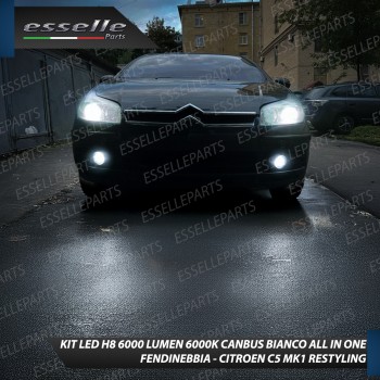 Kit Full LED H8 6000 LUMEN Canbus 6000K Fendinebbia per Citroen C5 mk1 Restyling Kit Full LED H8 6000 LUMEN Canbus 6000K Fendinebbia per Citroen C5 mk1 Restyling