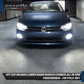 Kit Full LED H8 6000 LUMEN Canbus 6000K Fendinebbia per VW POLO AW1