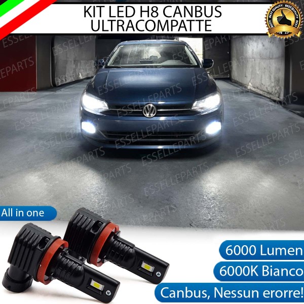 Kit Full LED H8 6000 LUMEN Canbus 6000K Fendinebbia per VW POLO AW1