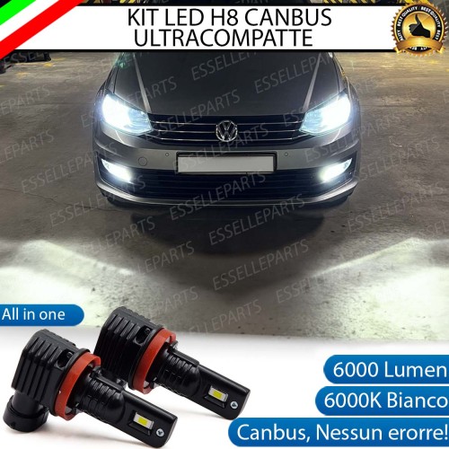 Kit Full LED H8 6000 LUMEN Canbus 6000K Fendinebbia per VW POLO 6R 6C