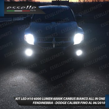 Kit Full LED H10 6000 LUMEN Fendinebbia per Dodge Caliber fino al 06/2010