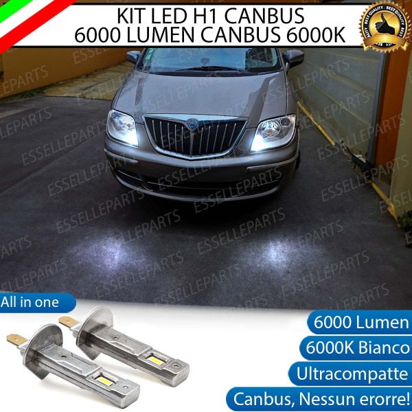 Kit Full LED coppia H1 6000 LUMEN Fendinebbia per LANCIA PHEDRA