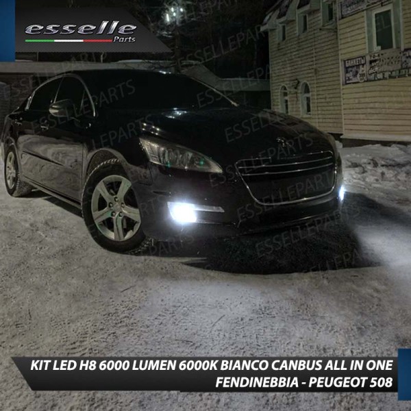 Kit Full LED H8 6000 LUMEN Canbus 6000K Fendinebbia per PEUGEOT 508