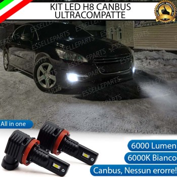 Kit Full LED H8 6000 LUMEN Canbus 6000K Fendinebbia per PEUGEOT 508