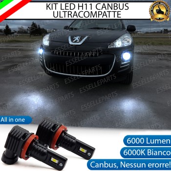 Kit Full LED H11 6000 LUMEN Canbus 6000K Bianco Fendinebbia per PEUGEOT 4007 Kit Full LED H11 6000 LUMEN Canbus 6000K Bianco Fendinebbia per PEUGEOT 4007