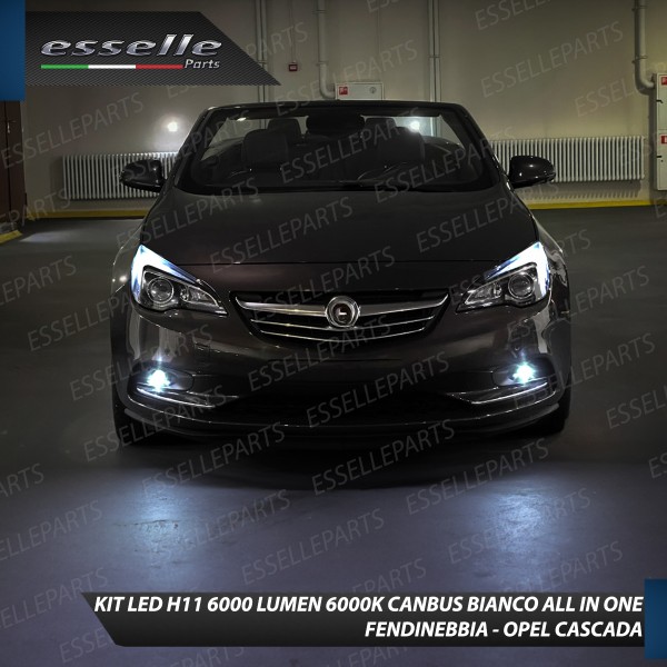 Kit Full LED H11 6000 LUMEN Canbus 6000K Bianco Fendinebbia Opel Cascada