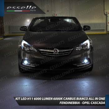 Kit Full LED H11 6000 LUMEN Canbus 6000K Bianco Fendinebbia Opel Cascada Kit Full LED H11 6000 LUMEN Canbus 6000K Bianco Fendinebbia Opel Cascada