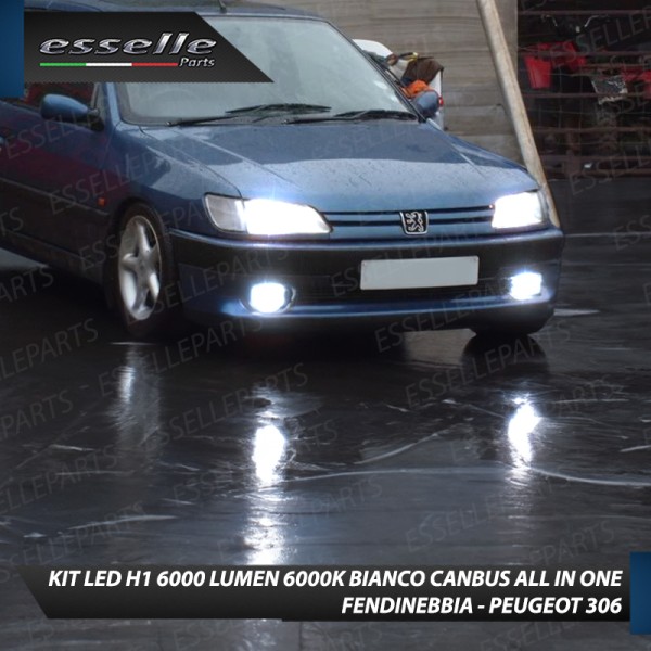 Kit Full LED coppia H1 6000 LUMEN Fendinebbia per PEUGEOT 306