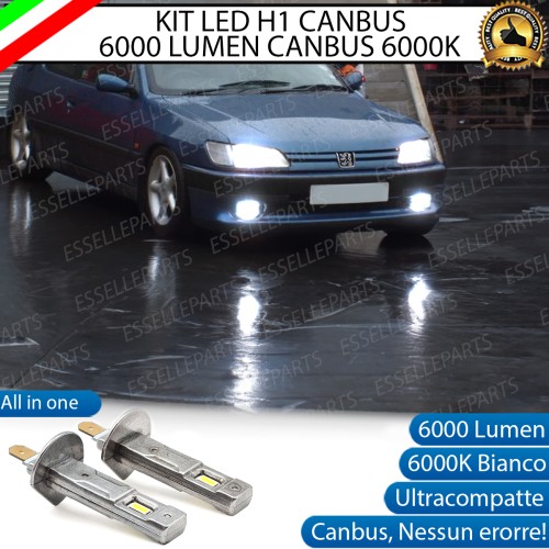Kit Full LED coppia H1 6000 LUMEN Fendinebbia per PEUGEOT 306