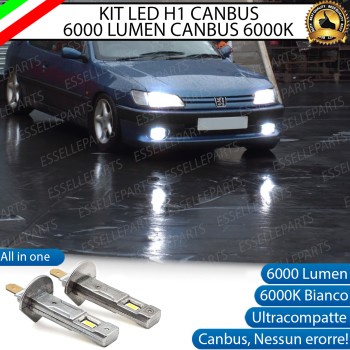 Kit Full LED coppia H1 6000 LUMEN Fendinebbia per PEUGEOT 306