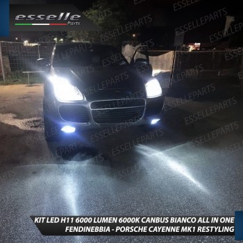 Kit Full LED H11 6000 LUMEN Canbus 6000K Bianco Fendinebbia PORSCHE CAYENNE MK1 Restyling Kit Full LED H11 6000 LUMEN Canbus 6000K Bianco Fendinebbia PORSCHE CAYENNE MK1 Restyling