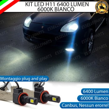 Kit Full LED H8 Fendinebbia 6400 Lumen 6000K bianco Porsche Cayenne Pre-Restyling Kit Full LED H8 Fendinebbia 6400 Lumen 6000K bianco Porsche Cayenne Pre-Restyling