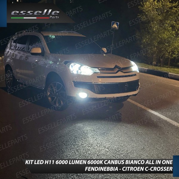 Kit Full LED H11 6000 LUMEN Canbus 6000K Fendinebbia per CITROEN C-CROSSER