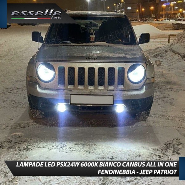 Lampade PSX24W 1800 LUMEN Fendinebbia JEEP PATRIOT DAL 2010 IN POI