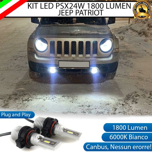 Lampade PSX24W 1800 LUMEN Fendinebbia JEEP PATRIOT DAL 2010 IN POI