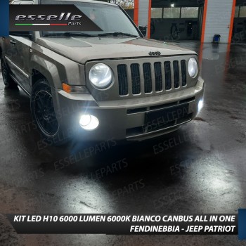 Kit Full LED H10 6000 LUMEN Fendinebbia per JEEP PATRIOT FINO AL 2010 Kit Full LED H10 6000 LUMEN Fendinebbia per JEEP PATRIOT FINO AL 2010
