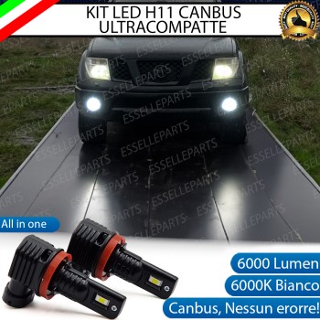 Kit Full LED H11 6000 LUMEN Canbus 6000K Fendinebbia per NISSAN PATHFINDER R51