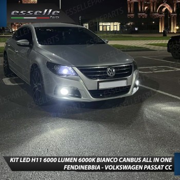 Kit Full LED H11 6000 LUMEN Canbus 6000K Bianco Fendinebbia VOLKSWAGEN PASSAT CC