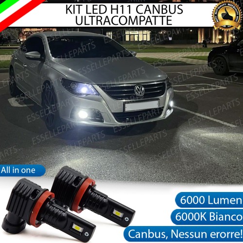 Kit Full LED H11 6000 LUMEN Canbus 6000K Bianco Fendinebbia VOLKSWAGEN PASSAT CC