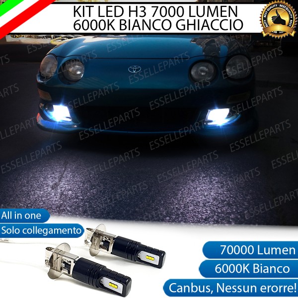 Kit Full LED H3 7000 Lumen Fendinebbia per TOYOTA Celica Mk1