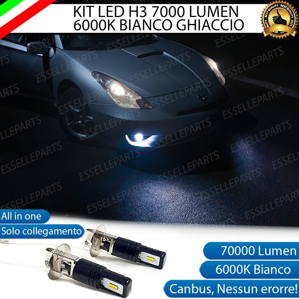 Kit Full LED H3 7000 Lumen Fendinebbia per TOYOTA Celica Mk2