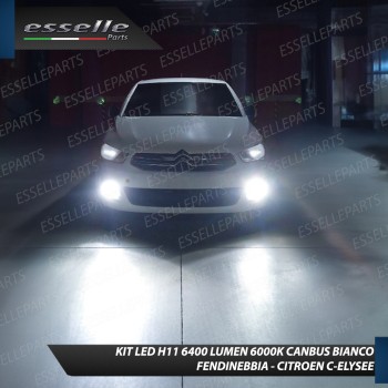Kit Full LED Fendinebbia H11 6400 Lumen 6000K bianco CITROEN C-ELYSEE Restyling