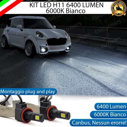 Kit Full LED Fendinebbia H11 6400 Lumen 6000K bianco CHATENET CH 30