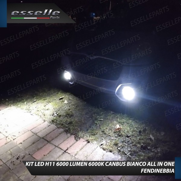 Kit Full LED H11 6000 LUMEN Canbus 6000K Bianco Fendinebbia per CHATENET CH 40