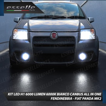 Kit Full LED coppia H1 6000 LUMEN Fendinebbia per FIAT PANDA MK2