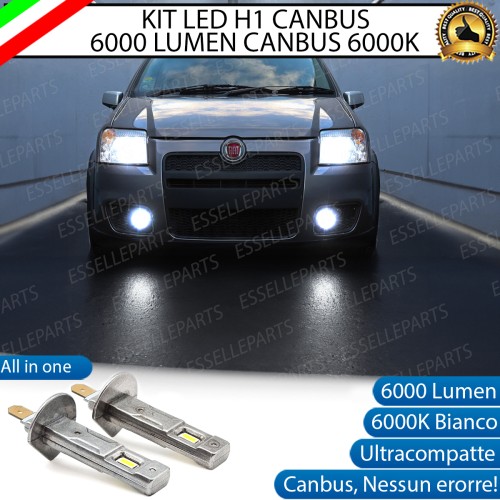Kit Full LED coppia H1 6000 LUMEN Fendinebbia per FIAT PANDA MK2