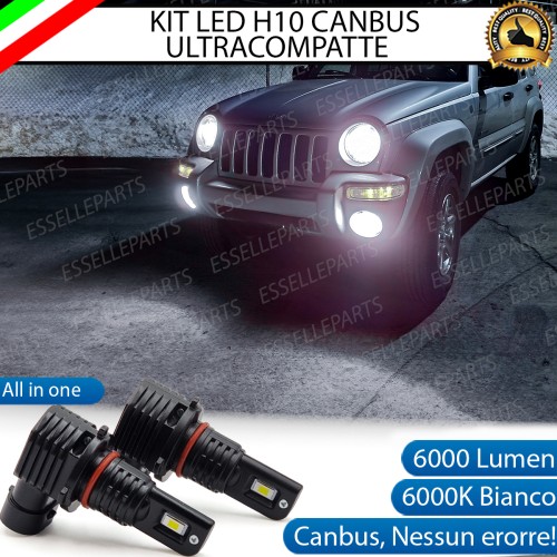 Kit Full LED H10 6000 LUMEN Fendinebbia per Jeep Cherokee KJ