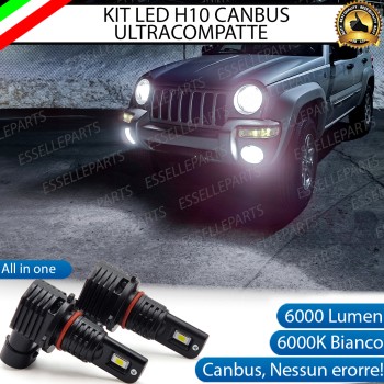 Kit Full LED H10 6000 LUMEN Fendinebbia per Jeep Cherokee KJ