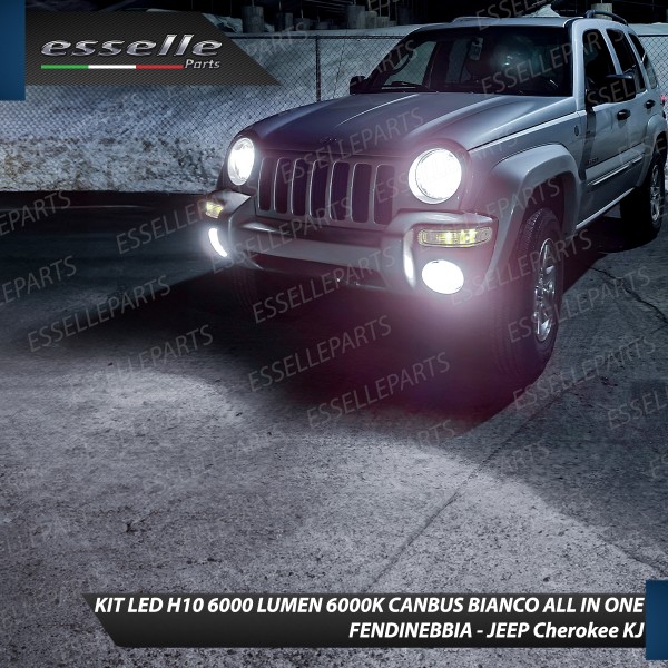 Kit Full LED H10 6000 LUMEN Fendinebbia per Jeep Cherokee KJ