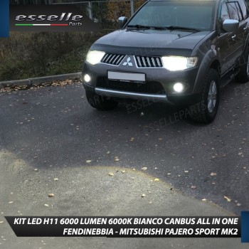 Kit Full LED H11 6000 LUMEN Canbus 6000K Fendinebbia per MITSUBISHI PAJERO SPORT MK2 Kit Full LED H11 6000 LUMEN Canbus 6000K Fendinebbia per MITSUBISHI PAJERO SPORT MK2