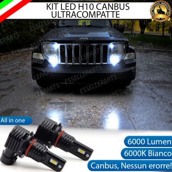 Kit Full LED H10 6000 LUMEN Fendinebbia per Jeep Cherokee KK