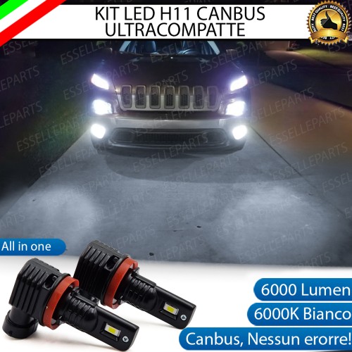 Kit Full LED H11 6000 LUMEN Canbus 6000K Fendinebbia per JEEP CHEROKEE KL