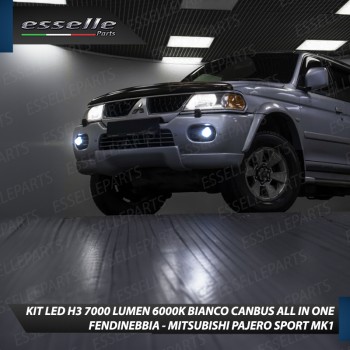 Kit Full LED H3 7000 Lumen Fendinebbia per MITSUBISHI PAJERO SPORT MK1 Kit Full LED H3 7000 Lumen Fendinebbia per MITSUBISHI PAJERO SPORT MK1
