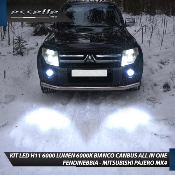 Kit Full LED H11 6000 LUMEN Canbus 6000K Fendinebbia per MITSUBISHI PAJERO MK4