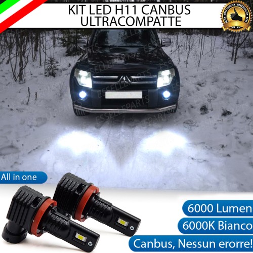 Kit Full LED H11 6000 LUMEN Canbus 6000K Fendinebbia per MITSUBISHI PAJERO MK4