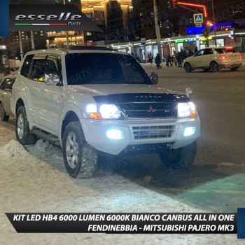 Kit Full LED HB4 6000 LUMEN Canbus 6000K Bianco Fendinebbia per MITSUBISHI PAJERO MK3 Kit Full LED HB4 6000 LUMEN Canbus 6000K Bianco Fendinebbia per MITSUBISHI PAJERO MK3