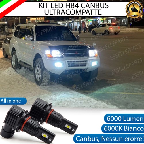 Kit Full LED HB4 6000 LUMEN Canbus 6000K Bianco Fendinebbia per MITSUBISHI PAJERO MK3