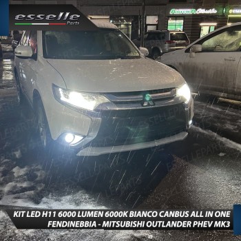 Kit Full LED H11 6000 LUMEN Canbus 6000K Fendinebbia per MITSUBISHI OUTLANDER PHEV MK3 Kit Full LED H11 6000 LUMEN Canbus 6000K Fendinebbia per MITSUBISHI OUTLANDER PHEV MK3