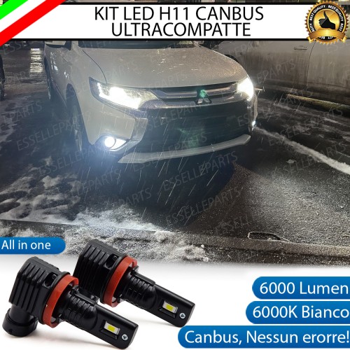 Kit Full LED H11 6000 LUMEN Canbus 6000K Fendinebbia per MITSUBISHI OUTLANDER PHEV MK3