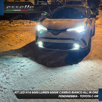 Kit Full LED H16 6000 LUMEN Canbus 6000K Bianco Fendinebbia Toyota C-HR Kit Full LED H16 6000 LUMEN Canbus 6000K Bianco Fendinebbia Toyota C-HR