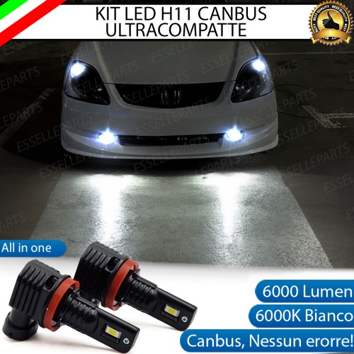 Kit Full LED H11 6000 LUMEN Canbus 6000K Bianco Fendinebbia per Honda Civic 7G